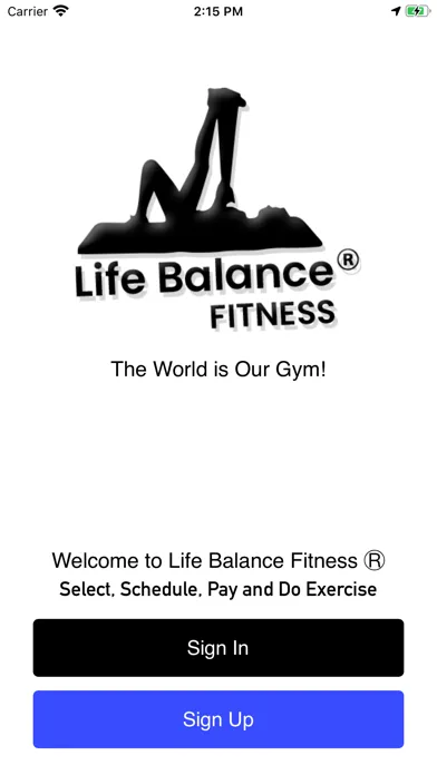 Capturas de tela do Life Balance Fitness®