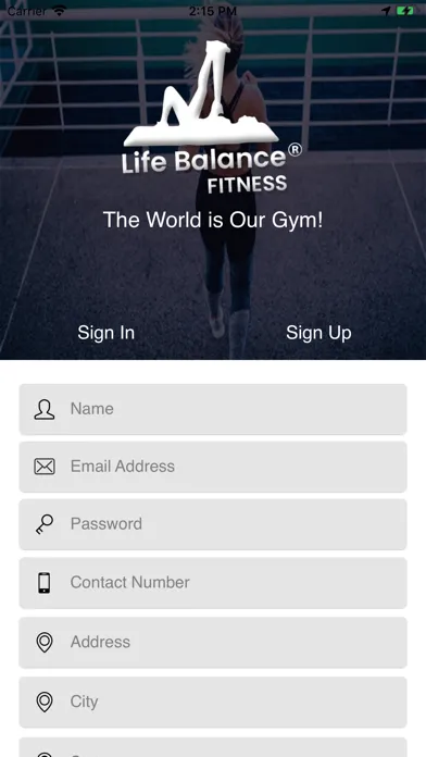Capturas de tela do Life Balance Fitness®