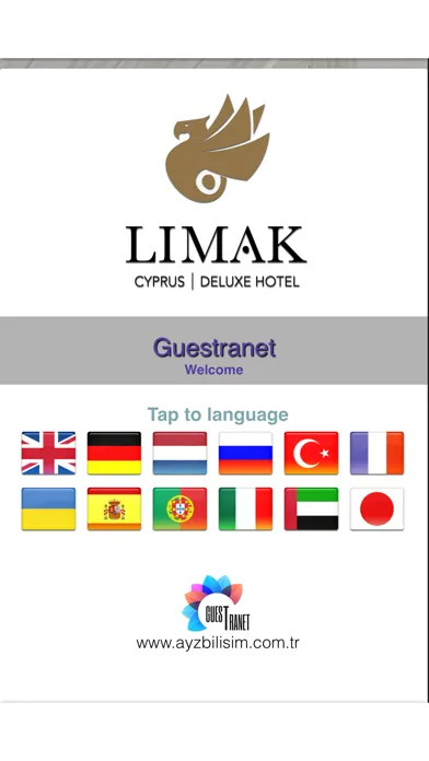 Captures d'écran de Limak Cyprus Guestranet