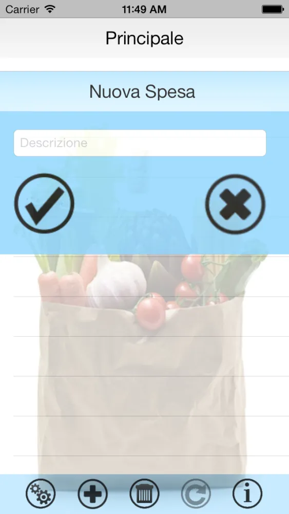 Capturas de tela do Lista Della Spesa ( my shopping list )