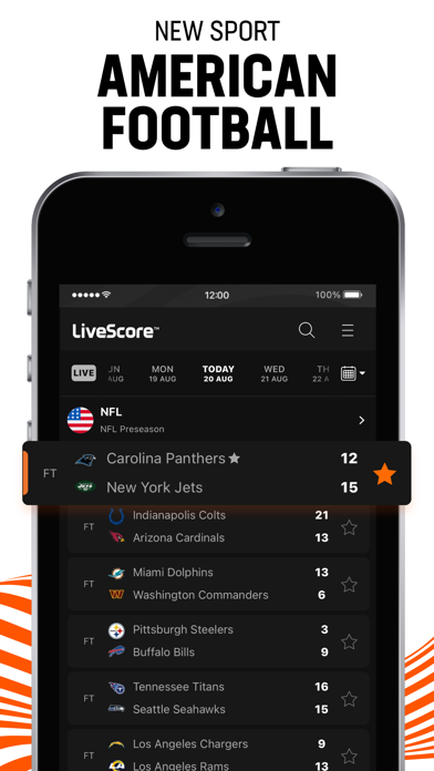 Tangkapan skrin LiveScore: Live Sports Scores
