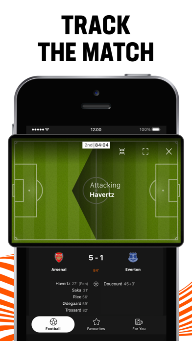 Tangkapan skrin LiveScore: Live Sports Scores