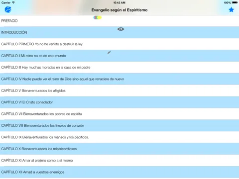 ภาพหน้าจอของ El Evangelio según Espiritismo iPad 
