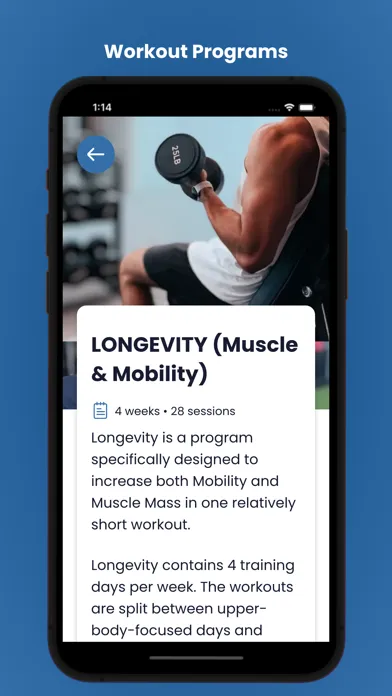 Capturas de tela do Tailoredfitpt Longevity