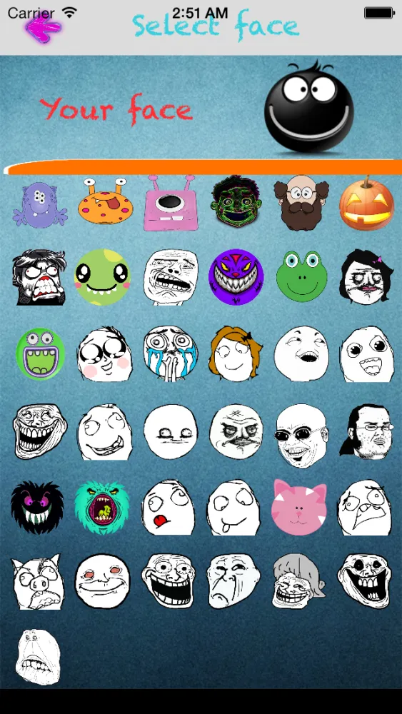 Tangkapan skrin Troll LooL Face الوجه المضحك