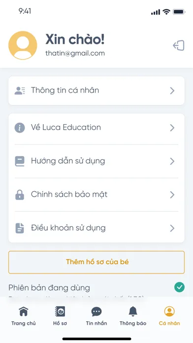 ภาพหน้าจอของ Luca Education - Phụ Huynh