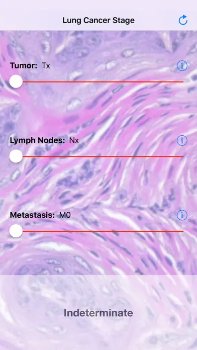 Zrzuty ekranu Lung Cancer Stage