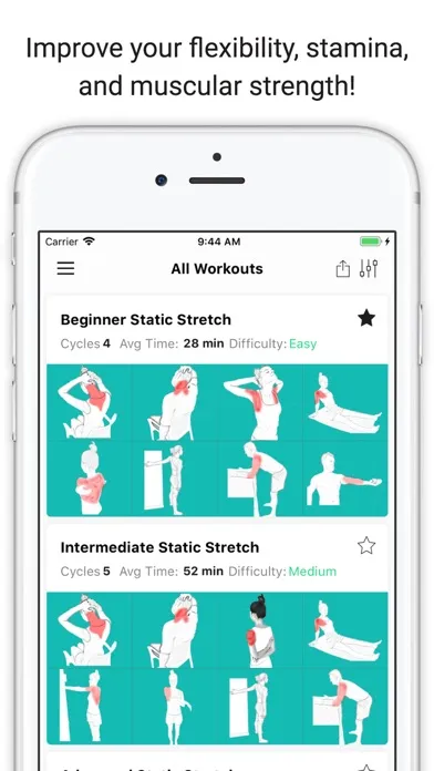 Скриншоты Stretching & Flexibility Plans