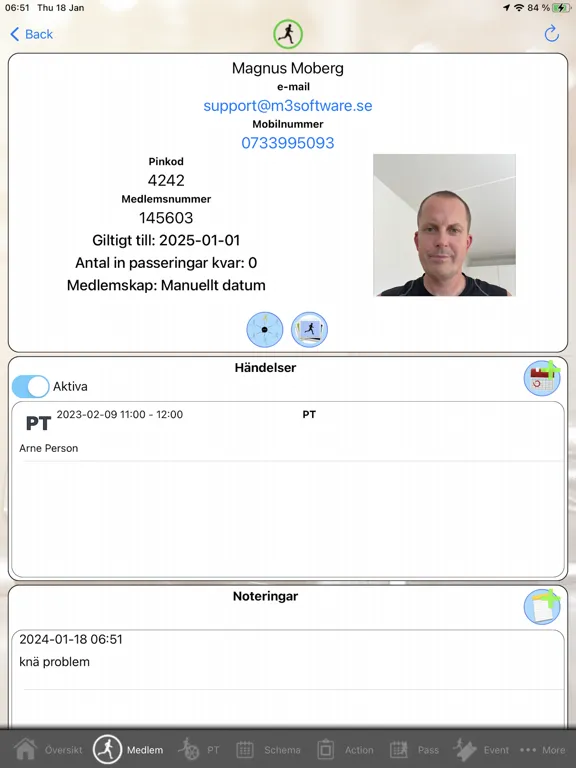 ภาพหน้าจอของ M3softwareFit - Retention iPad 