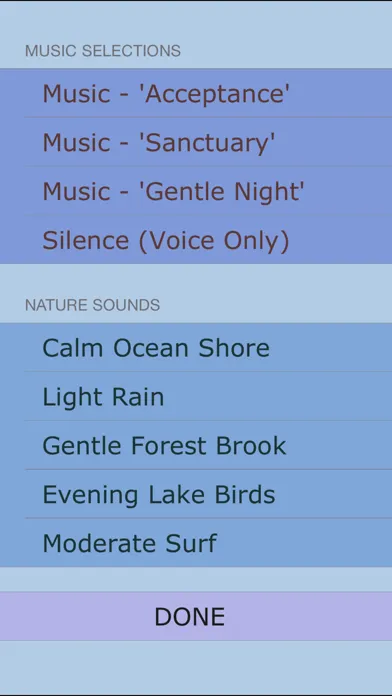 Capturas de pantalla de iSleep Easy Meditations Light