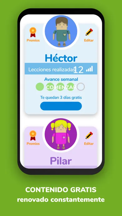 Zrzuty ekranu MenteLista - Peques Geniales