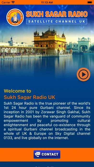 Capturas de tela do Sukh Sagar Radio