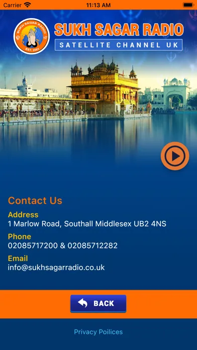 Capturas de tela do Sukh Sagar Radio