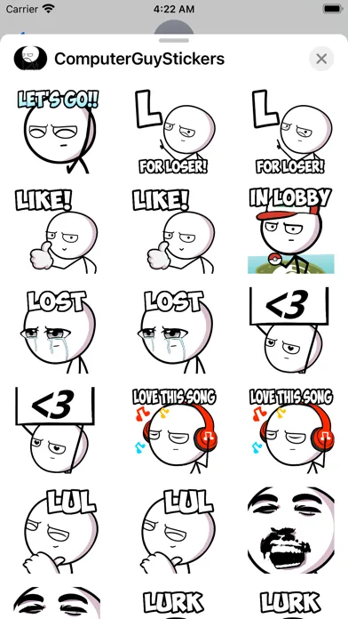 Computer Guy Stickers Ekran Görüntüleri