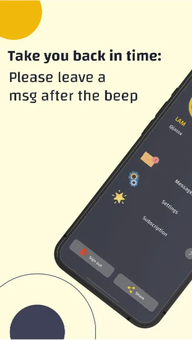 Ảnh chụp màn hình của LAM - Leave A Msg