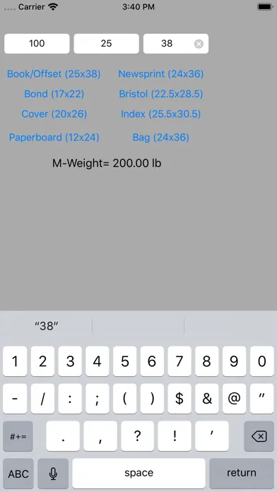 M-Weight Calculator应用截图