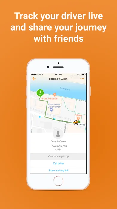 ภาพหน้าจอของ Carrot Cars - London's Minicab