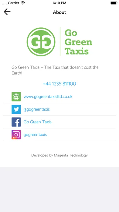 Go Green Taxis Screenshots