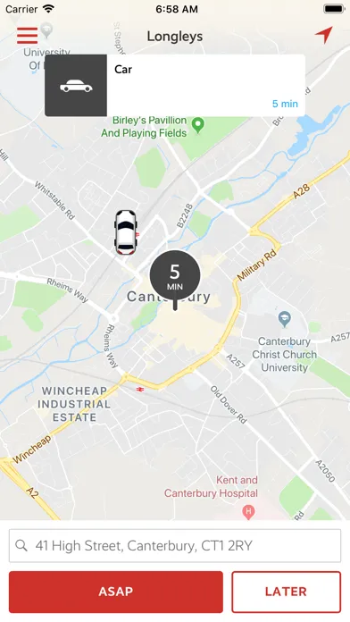 ภาพหน้าจอของ Longleys - Canterbury Cabs