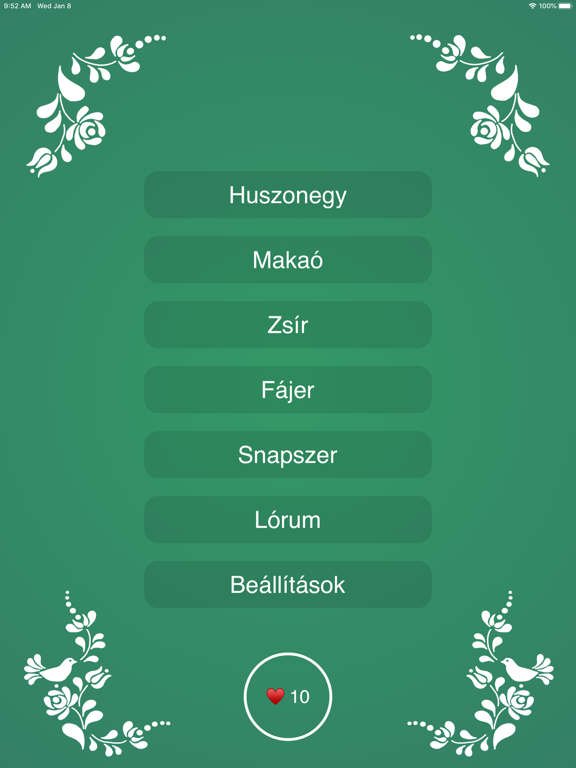 Hungarian Card Games iPad  스크린샷