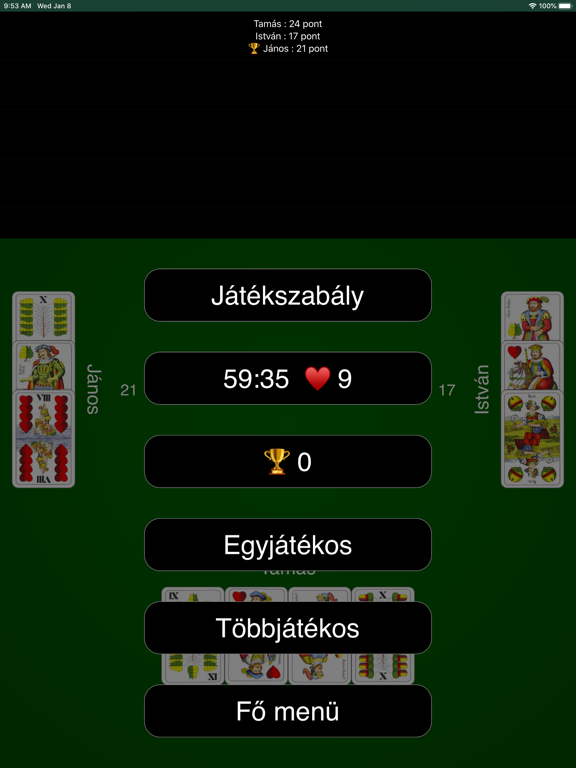 Hungarian Card Games iPad  스크린샷