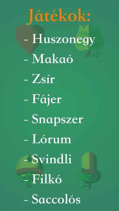 Magyar Kártyás Játékok 스크린샷