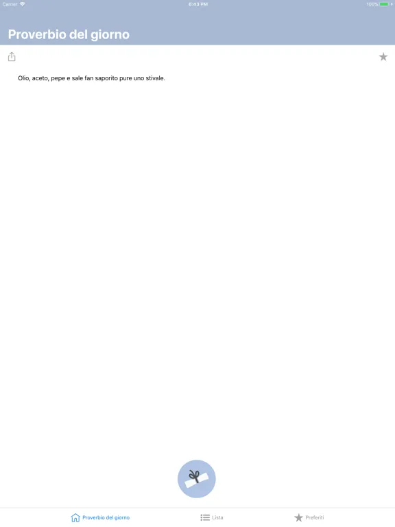 ภาพหน้าจอของ Proverbio del giorno iPad 