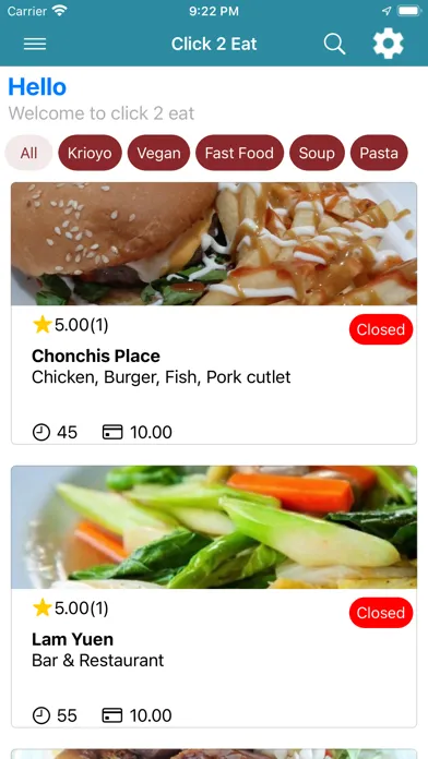 Capturas de pantalla de Click 2 Eat Curacao
