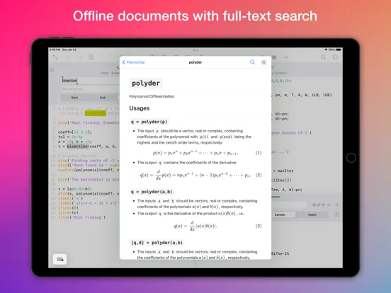 SIMO : MATLAB programming app iPad Screenshots