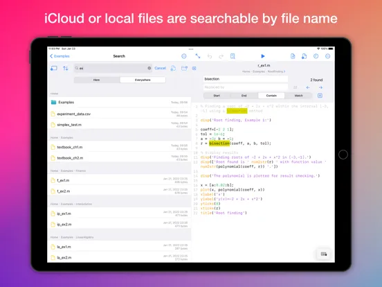 SIMO : MATLAB programming app iPad Screenshots