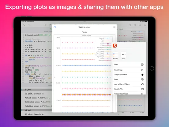 SIMO : MATLAB programming app iPad Screenshots