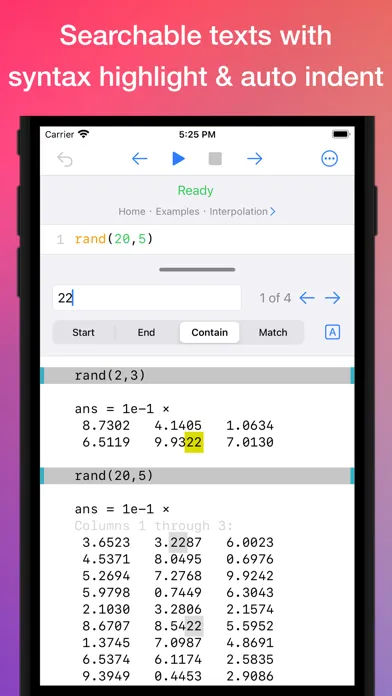 SIMO : MATLAB programming app Screenshots