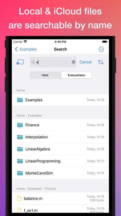 SIMO : MATLAB programming app Screenshots