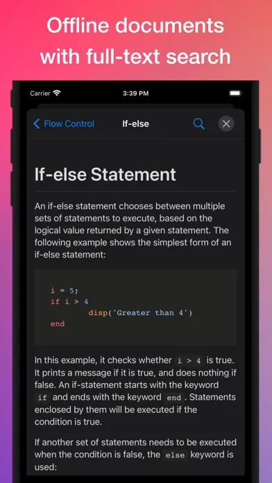 SIMO : MATLAB programming app Screenshots