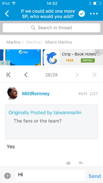Screenshot di MarlinsBaseball.com