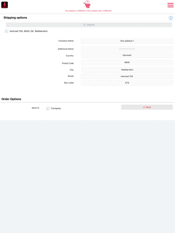 Tangkapan layar Mascot SmartStore iPad 
