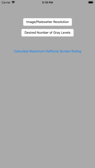Captures d'écran de Maximum Halftone Screen Ruling