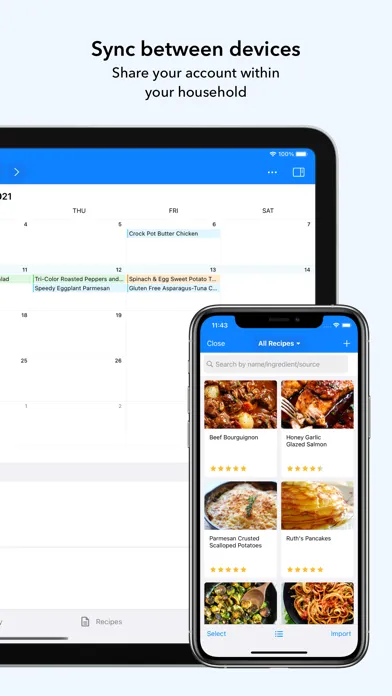 Tangkapan skrin MealBoard - Meal Planner
