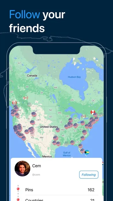 Pin Traveler: World Travel Map Screenshots