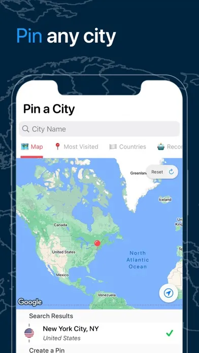 Pin Traveler: World Travel Map Screenshots