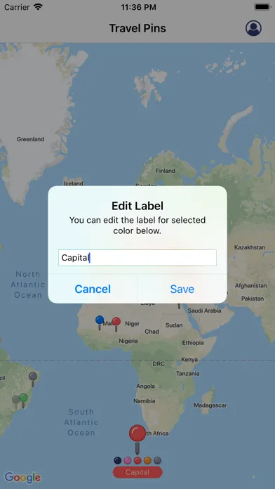 Capturas de tela do Travel Pins: Track Where Been