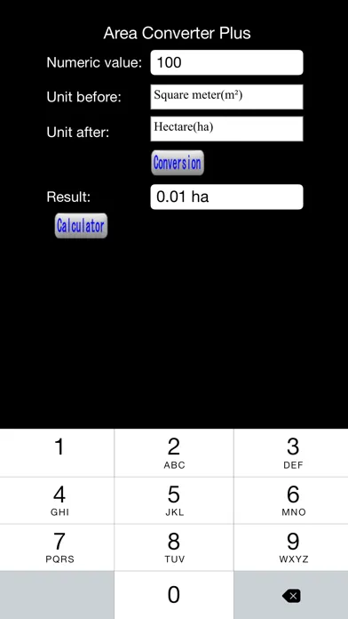 Capturas de pantalla de Area Converter Plus