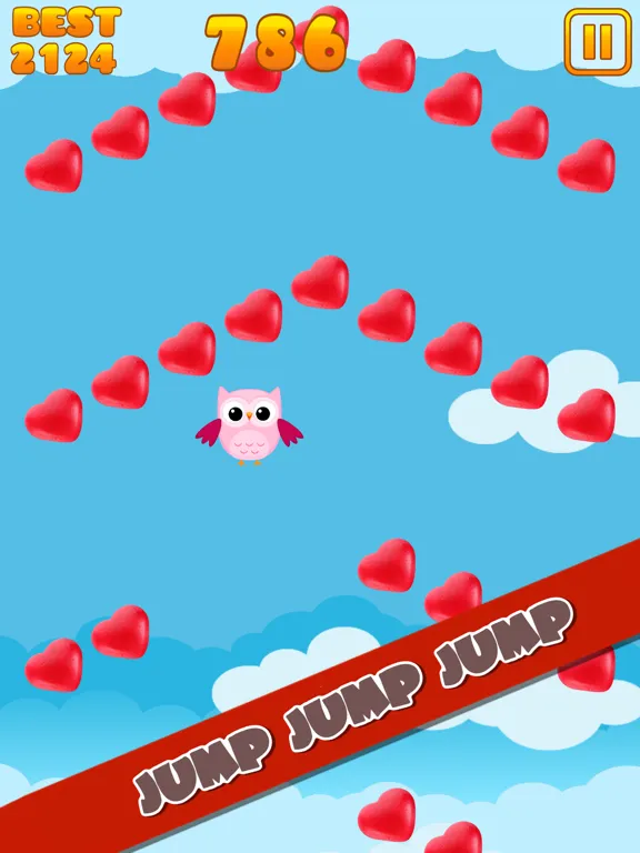 Cute Owl Jumper Sweet Candy Edition iPad 应用截图