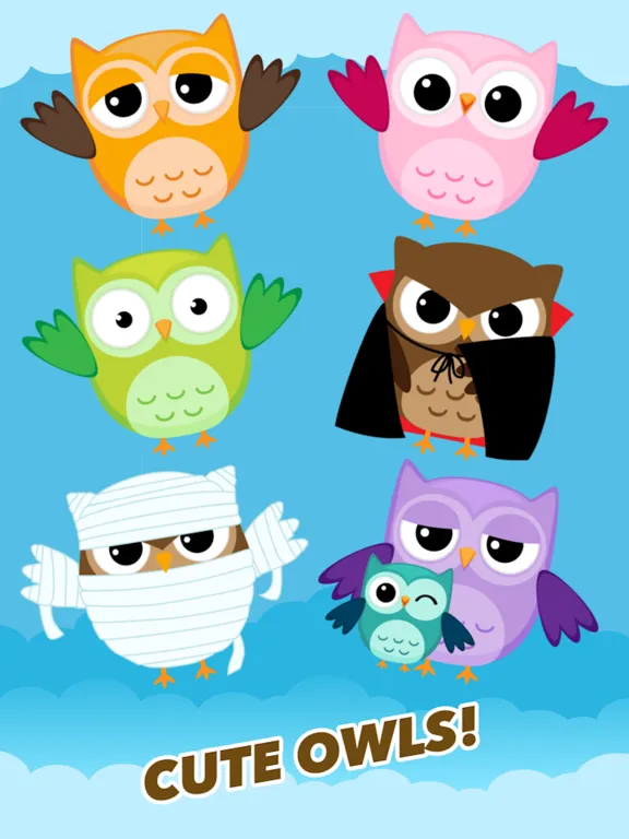 Cute Owl Jumper Sweet Candy Edition iPad 应用截图