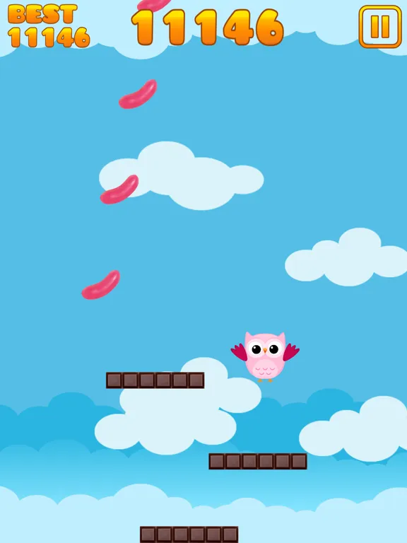 Cute Owl Jumper Sweet Candy Edition iPad 应用截图