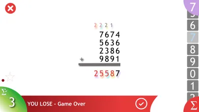 "Add" - play random sums or create your own challenging sums Ekran Görüntüleri
