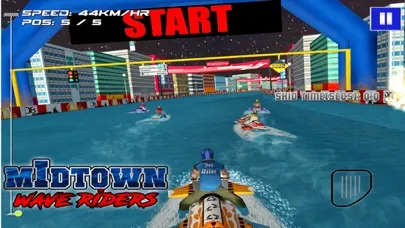 Ảnh chụp màn hình của MidTown Wave Riders - Free 3D Jet Ski Racing Game