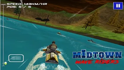 Ảnh chụp màn hình của MidTown Wave Riders - Free 3D Jet Ski Racing Game