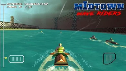 Ảnh chụp màn hình của MidTown Wave Riders - Free 3D Jet Ski Racing Game