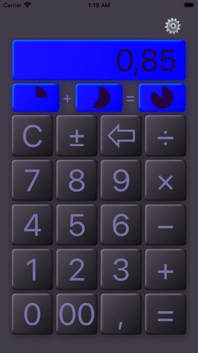 Capturas de tela do @Calculator